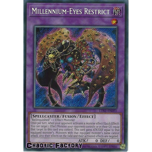 LDS1-EN051 Millennium-Eyes Restrict Secret Rare Limited Edition NM