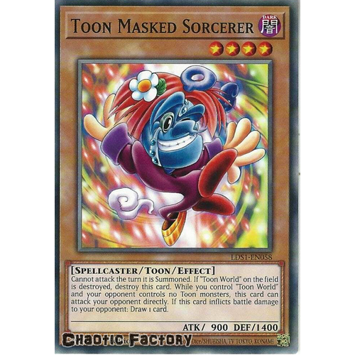 LDS1-EN058 Toon Masked Sorcerer Common 1st Edition NM