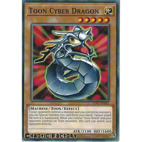 LDS1-EN062 Toon Cyber Dragon Common 1st Edition NM