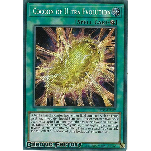 LDS1-EN073 Cocoon of Ultra Evolution Secret Rare Limited Edition NM