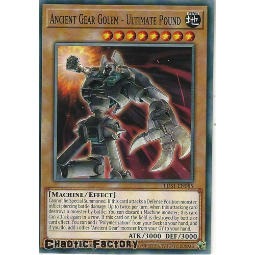 LDS1-EN085 Ancient Gear Golem - Ultimate Pound Common 1st Edition NM