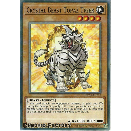 LDS1-EN096 Crystal Beast Topaz Tiger Common 1st Edition NM