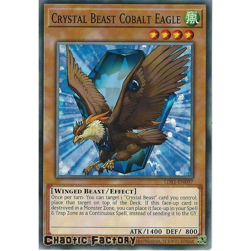 LDS1-EN097 Crystal Beast Cobalt Eagle Common 1st Edition NM