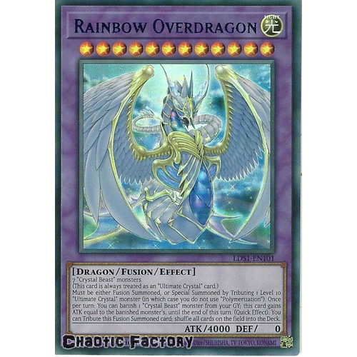 LDS1-EN101 Rainbow Overdragon Blue Ultra Rare 1st Edition NM