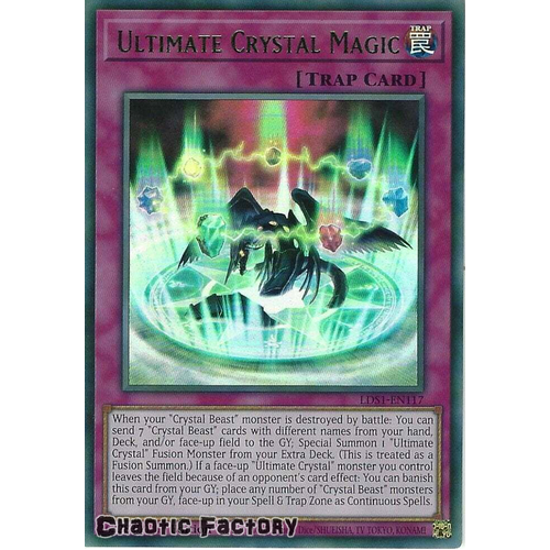 LDS1-EN117 Ultimate Crystal Magic Green Ultra Rare 1st Edition NM