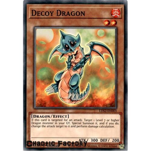 LDS2-EN003 Decoy Dragon Common 1st Edition NM