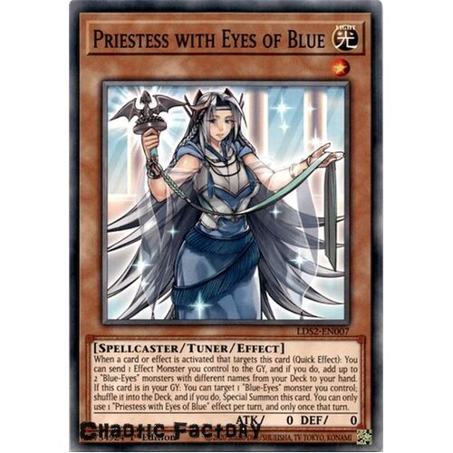 LDS2-EN007 Priestess with Eyes of Blue Common 1st Edition NM