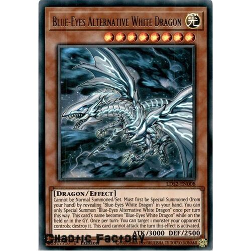 LDS2-EN008 Blue-Eyes Alternative White Dragon Ultra Rare 1st Edition NM