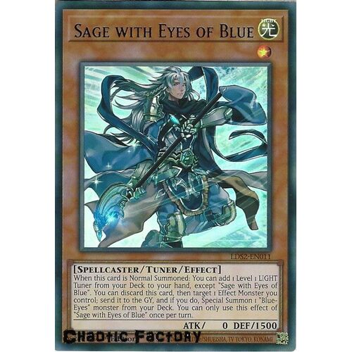 LDS2-EN011 Sage with Eyes of Blue Blue Ultra Rare 1st Edition NM