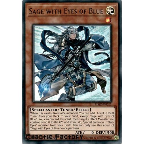 LDS2-EN011 Sage with Eyes of Blue Ultra Rare 1st Edition NM