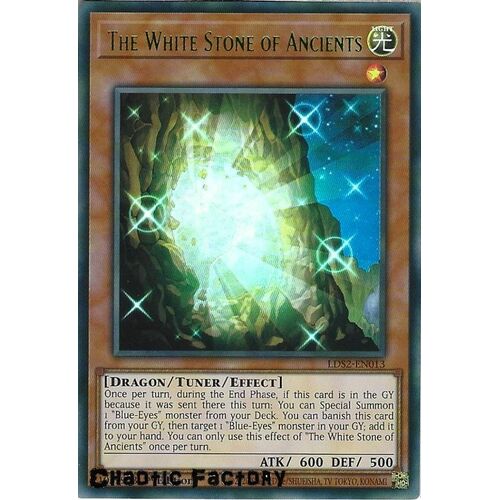 LDS2-EN013 The White Stone of Ancients Green Ultra Rare 1st Edition NM