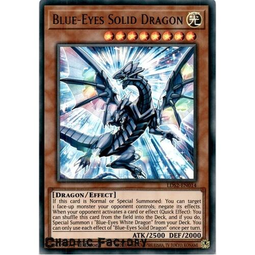 LDS2-EN014 Blue-Eyes Solid Dragon Ultra Rare 1st Edition NM