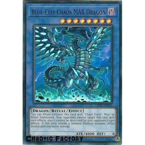 LDS2-EN016 Blue-Eyes Chaos MAX Dragon Blue Ultra Rare 1st Edition NM