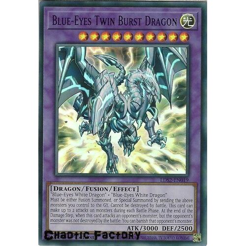 LDS2-EN019 Blue-Eyes Twin Burst Dragon Purple Ultra Rare 1st Edition NM