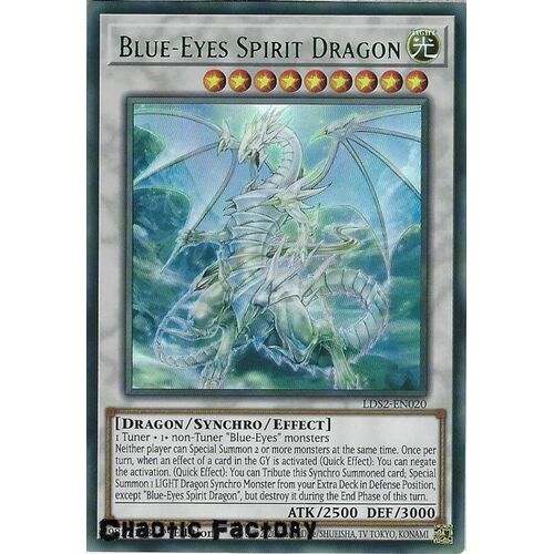LDS2-EN020 Blue-Eyes Spirit Dragon Green Ultra Rare 1st Edition NM