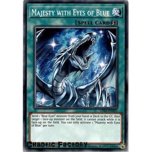 LDS2-EN027 Majesty with Eyes of Blue Common 1st Edition NM