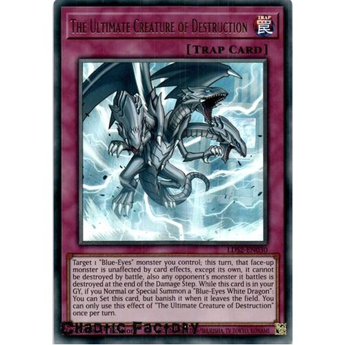 LDS2-EN030 The Ultimate Creature of Destruction Ultra Rare 1st Edition NM
