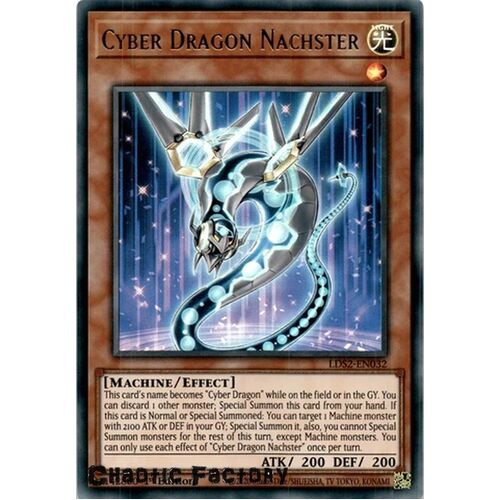 LDS2-EN032 Cyber Dragon Nachster Ultra Rare 1st Edition NM
