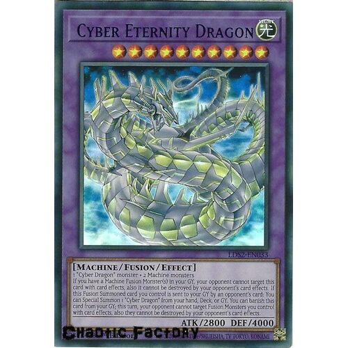 LDS2-EN033 Cyber Eternity Dragon Blue Ultra Rare 1st Edition NM