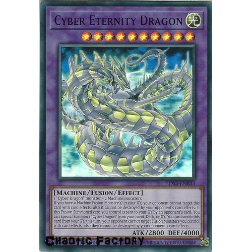 LDS2-EN033 Cyber Eternity Dragon Purple Ultra Rare 1st Edition NM
