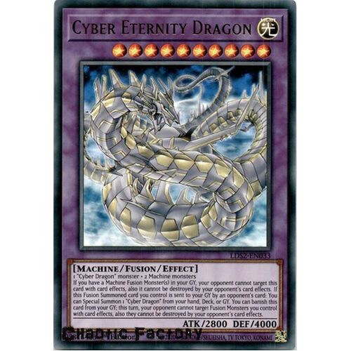 LDS2-EN033 Cyber Eternity Dragon Ultra Rare 1st Edition NM