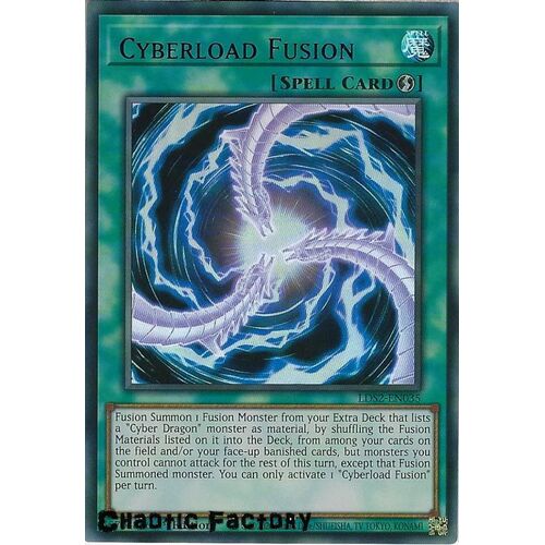 LDS2-EN035 Cyberload Fusion Blue Ultra Rare 1st Edition NM