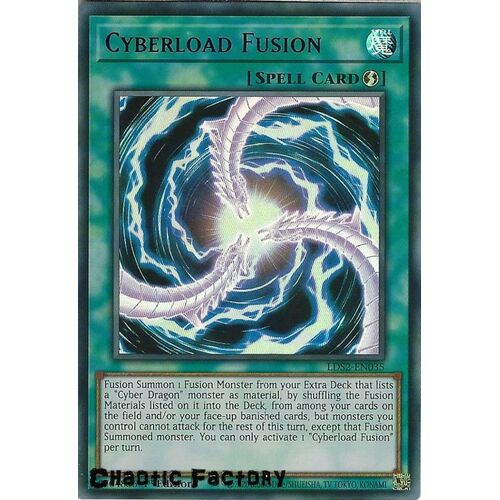 LDS2-EN035 Cyberload Fusion Purple Ultra Rare 1st Edition NM