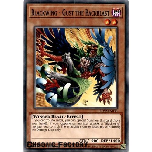 LDS2-EN038 Blackwing - Gust the Backblast Common 1st Edition NM