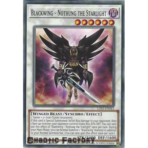 LDS2-EN043 Blackwing - Nothung the Starlight Common 1st Edition NM