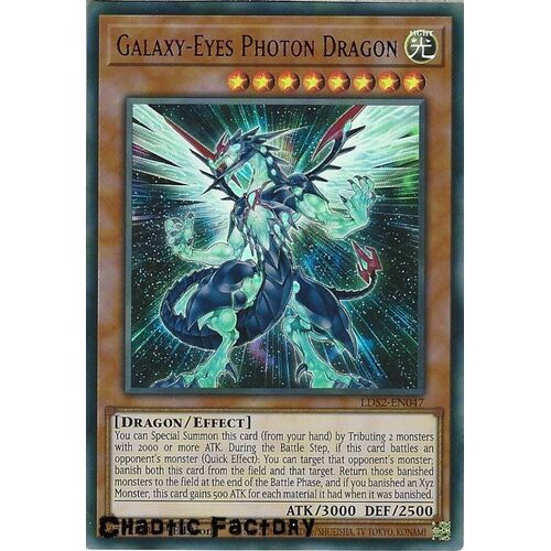 LDS2-EN047 Galaxy-Eyes Photon Dragon Purple Ultra Rare 1st Edition NM