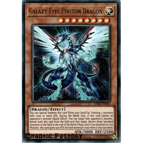 LDS2-EN047 Galaxy-Eyes Photon Dragon Ultra Rare 1st Edition NM