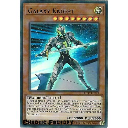 LDS2-EN049 Galaxy Knight Blue Ultra Rare 1st Edition NM