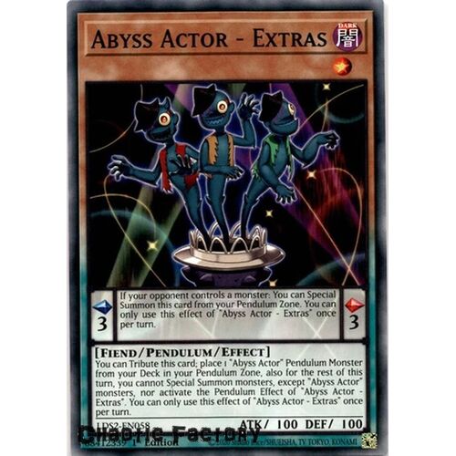LDS2-EN058 Abyss Actor - Extras Common 1st Edition NM