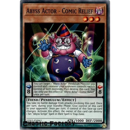 LDS2-EN061 Abyss Actor - Comic Relief Common 1st Edition NM