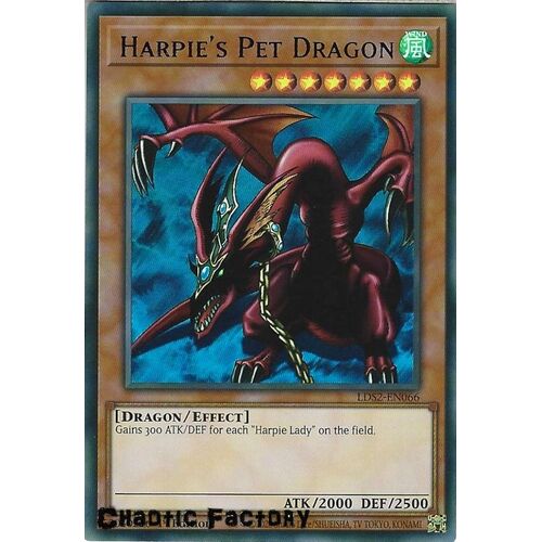 LDS2-EN066 Harpie's Pet Dragon Blue Ultra Rare 1st Edition NM