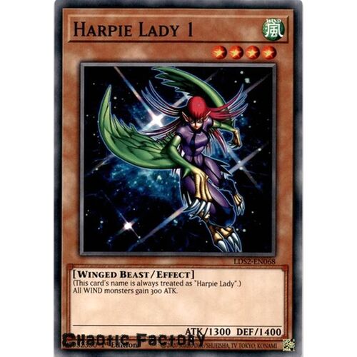 LDS2-EN068 Harpie Lady 1 Common 1st Edition NM