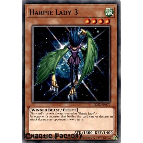 LDS2-EN070 Harpie Lady 3 Common 1st Edition NM