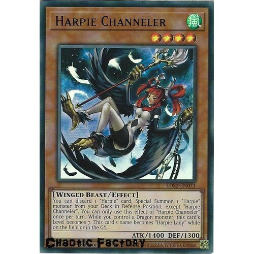 LDS2-EN073 Harpie Channeler Blue Ultra Rare 1st Edition NM