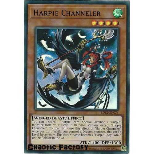 LDS2-EN073 Harpie Channeler Blue Ultra Rare 1st Edition NM