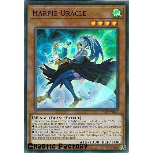 LDS2-EN077 Harpie Oracle Purple Ultra Rare 1st Edition NM