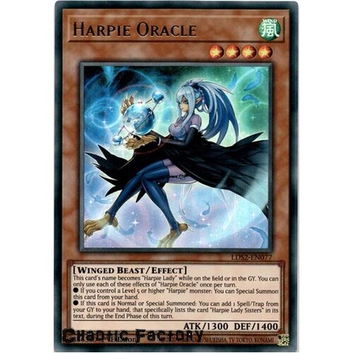 LDS2-EN077 Harpie Oracle Ultra Rare 1st Edition NM