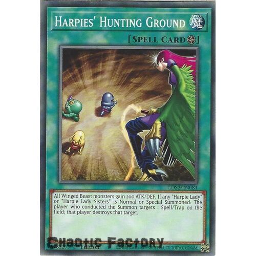 LDS2-EN081 Harpies' Hunting Ground Common 1st Edition NM