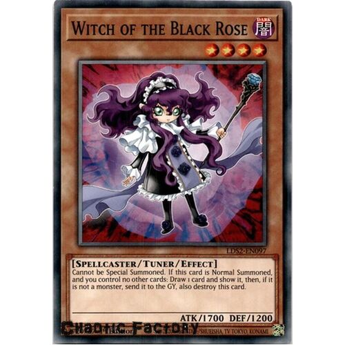 LDS2-EN097 Witch of the Black Rose Common 1st Edition NM