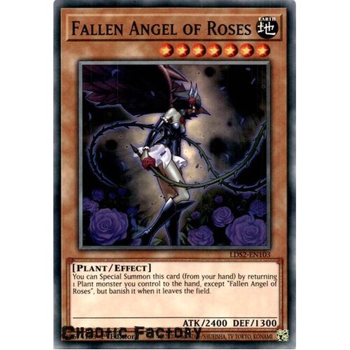 LDS2-EN103 Fallen Angel of Roses Common 1st Edition NM