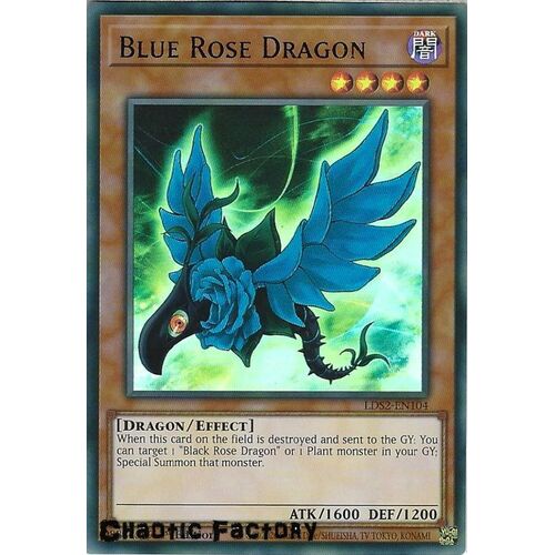 LDS2-EN104 Blue Rose Dragon Blue Ultra Rare 1st Edition NM