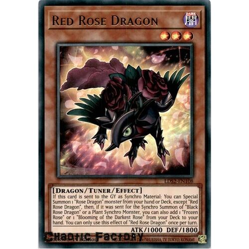 LDS2-EN108 Red Rose Dragon Ultra Rare 1st Edition NM