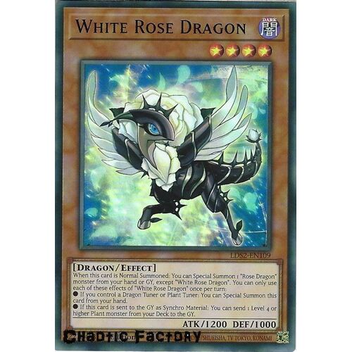 LDS2-EN109 White Rose Dragon Blue Ultra Rare 1st Edition NM
