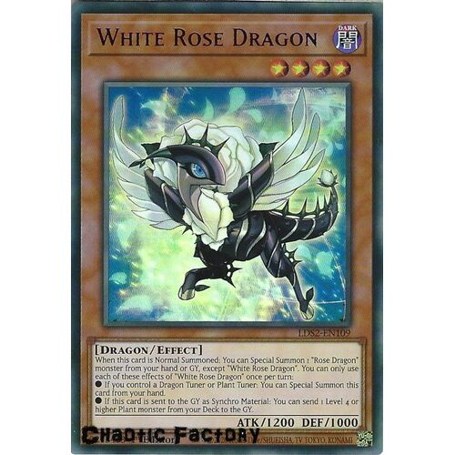 LDS2-EN109 White Rose Dragon Purple Ultra Rare 1st Edition NM