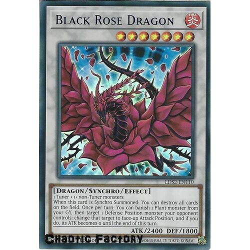 LDS2-EN110 Black Rose Dragon Blue Ultra Rare 1st Edition NM