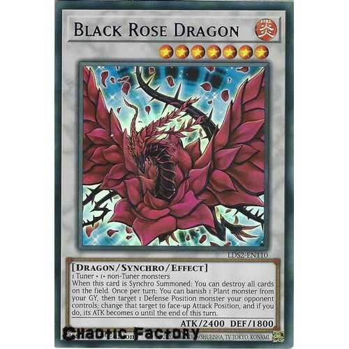 LDS2-EN110 Black Rose Dragon Purple Ultra Rare 1st Edition NM